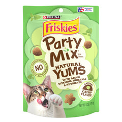 Friskies Party Mix Natural Yums, paquet 6 oz, récompense quotidienne pour chat.