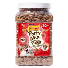 Friandises Friskies Party Mix Naturel Yums au saumon dans le bocal pour chats adultes