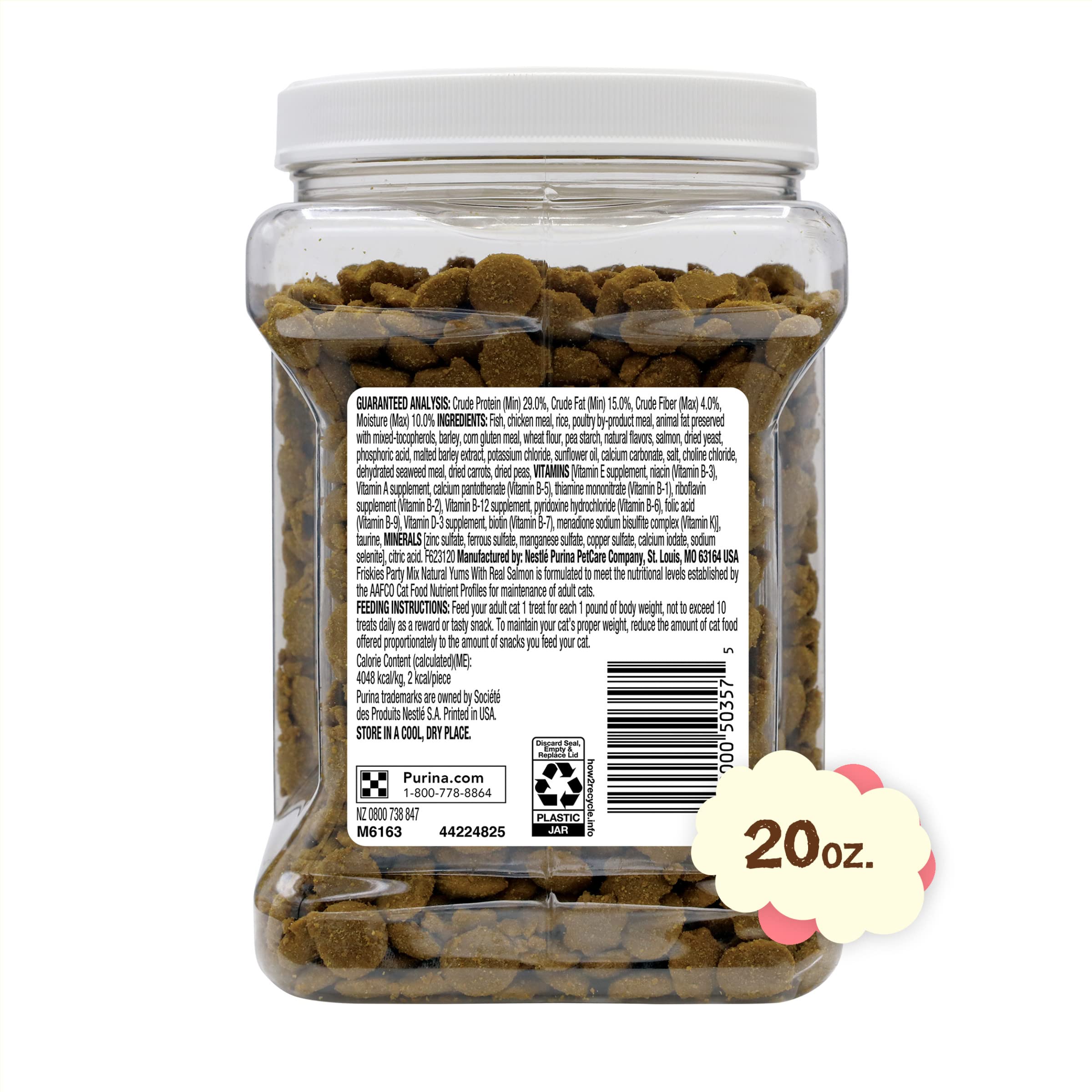 Utilisation entre les repas avec Friskies Party Mix Naturel Yums pour récompense