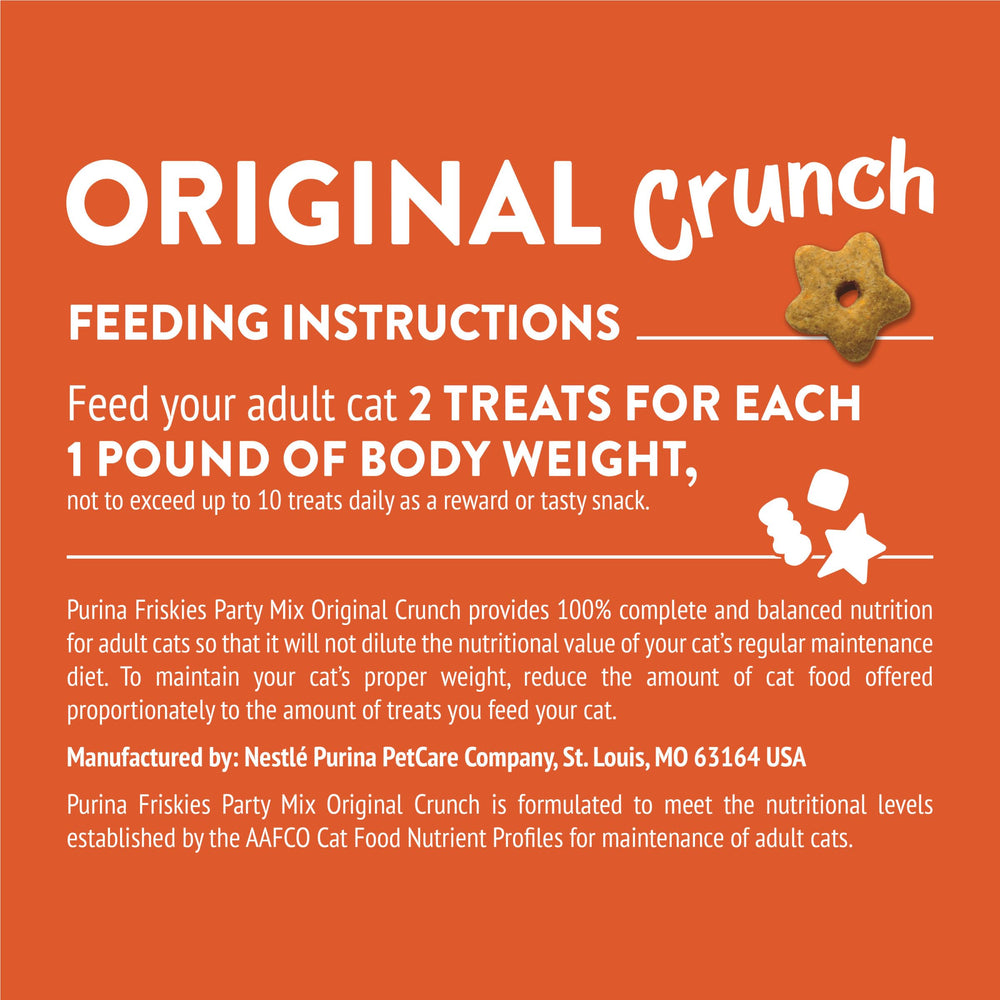 Friskies Party Mix Original Crunch snack entre les repas, récompense pratique.
