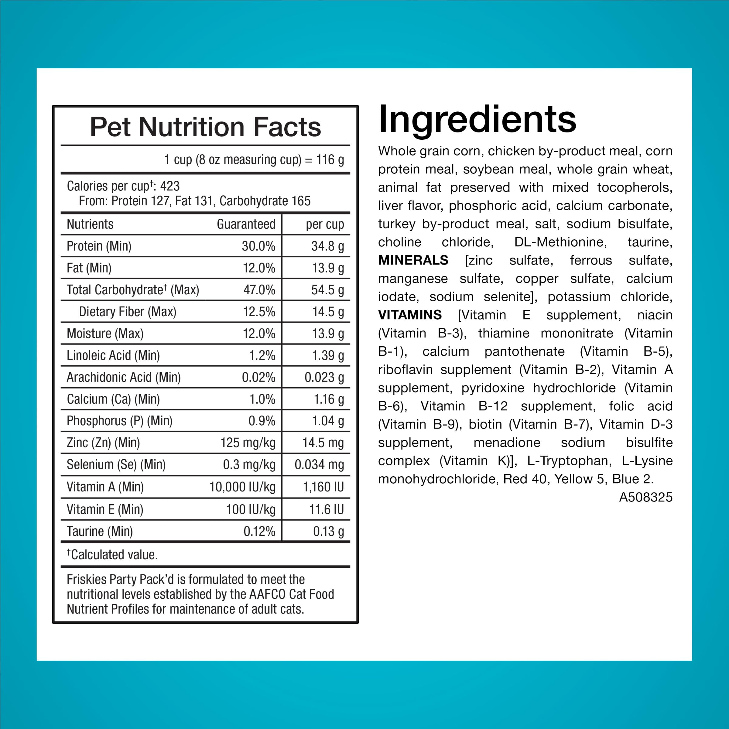 Friskies Party Pack’d : morceaux party-mix apportant variété et satisfaction.