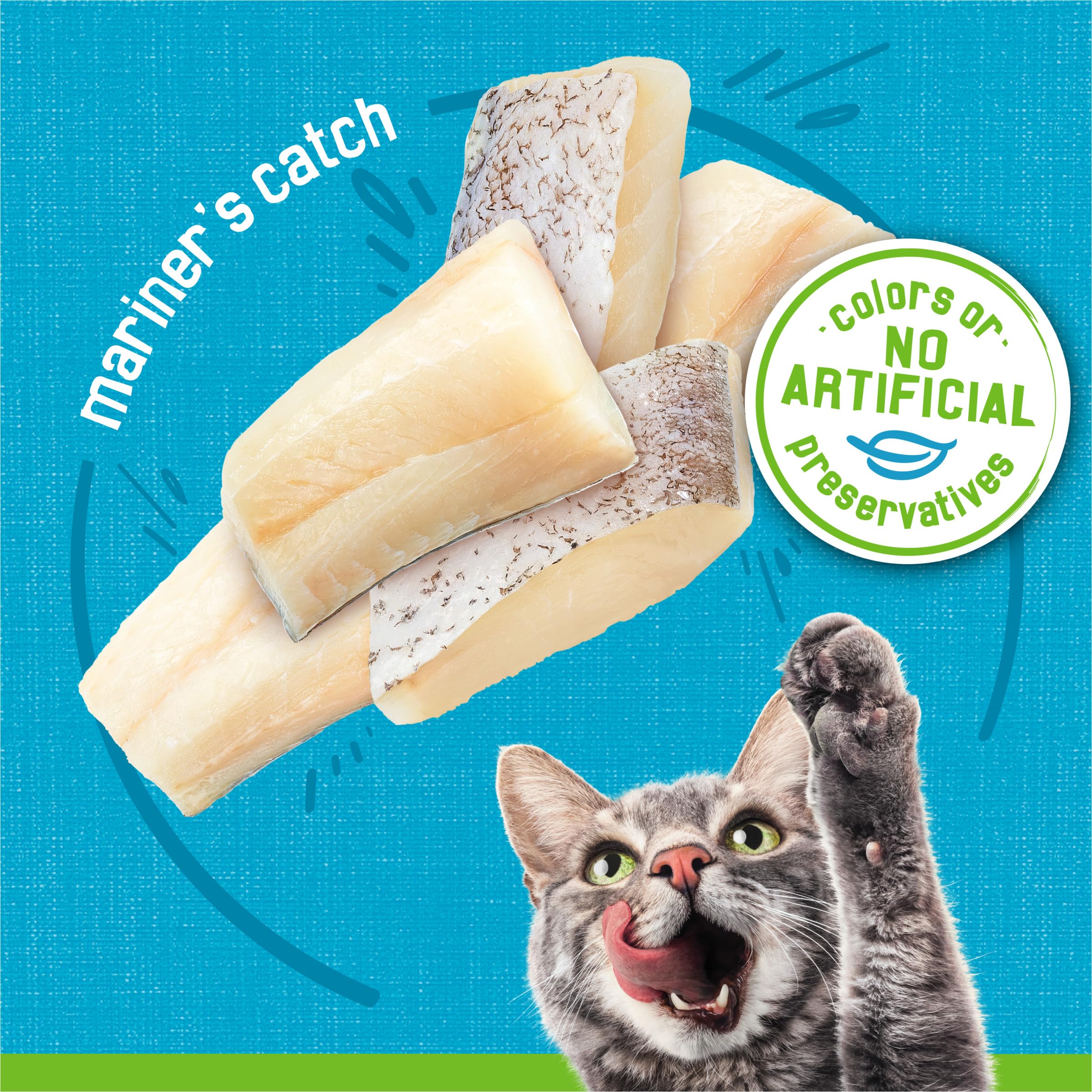 Friskies Mariner’s Catch pâté chat, conserve ouverte apportant une texture onctueuse.