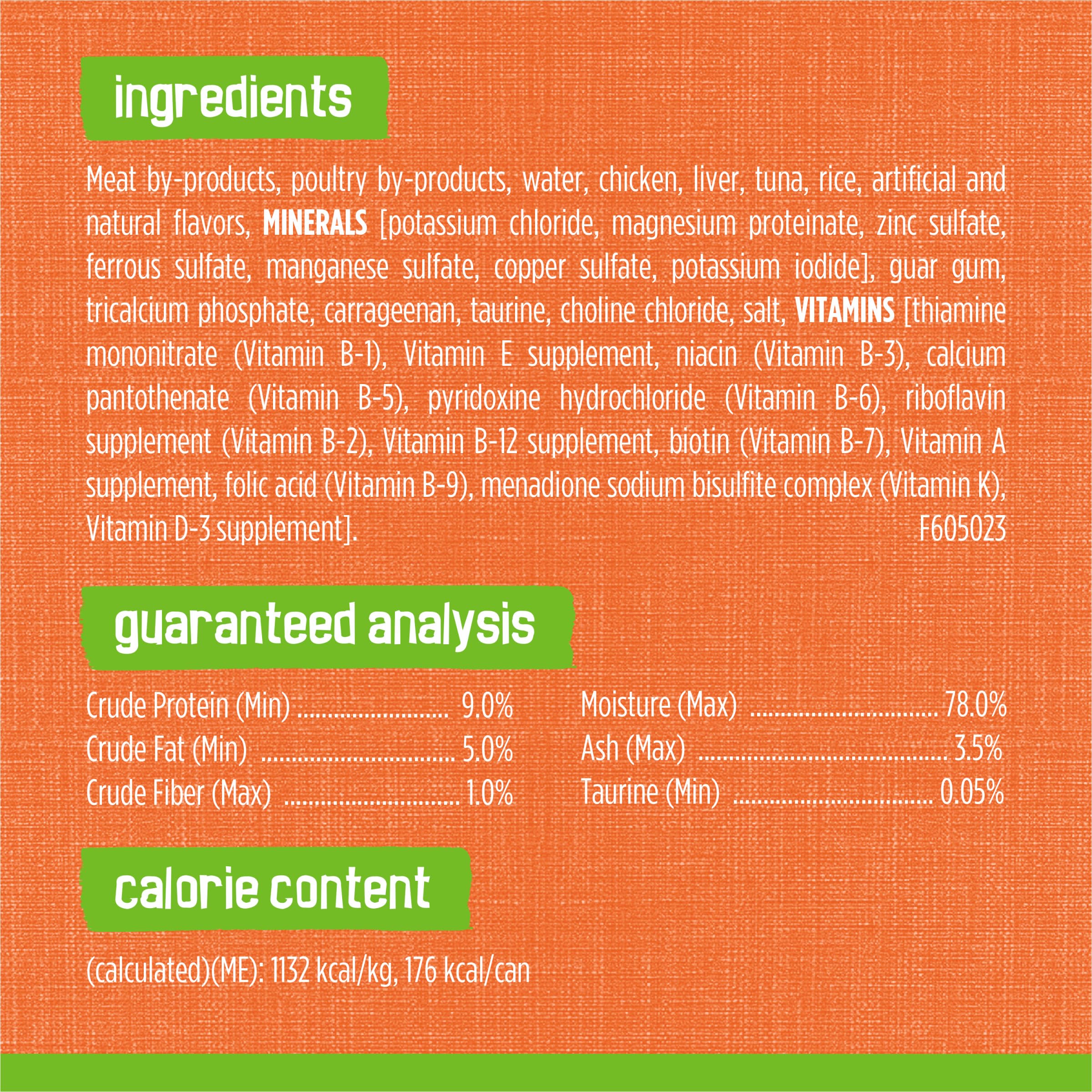 Sans colorants ni conservateurs artificiels, pâté Friskies pour chat.