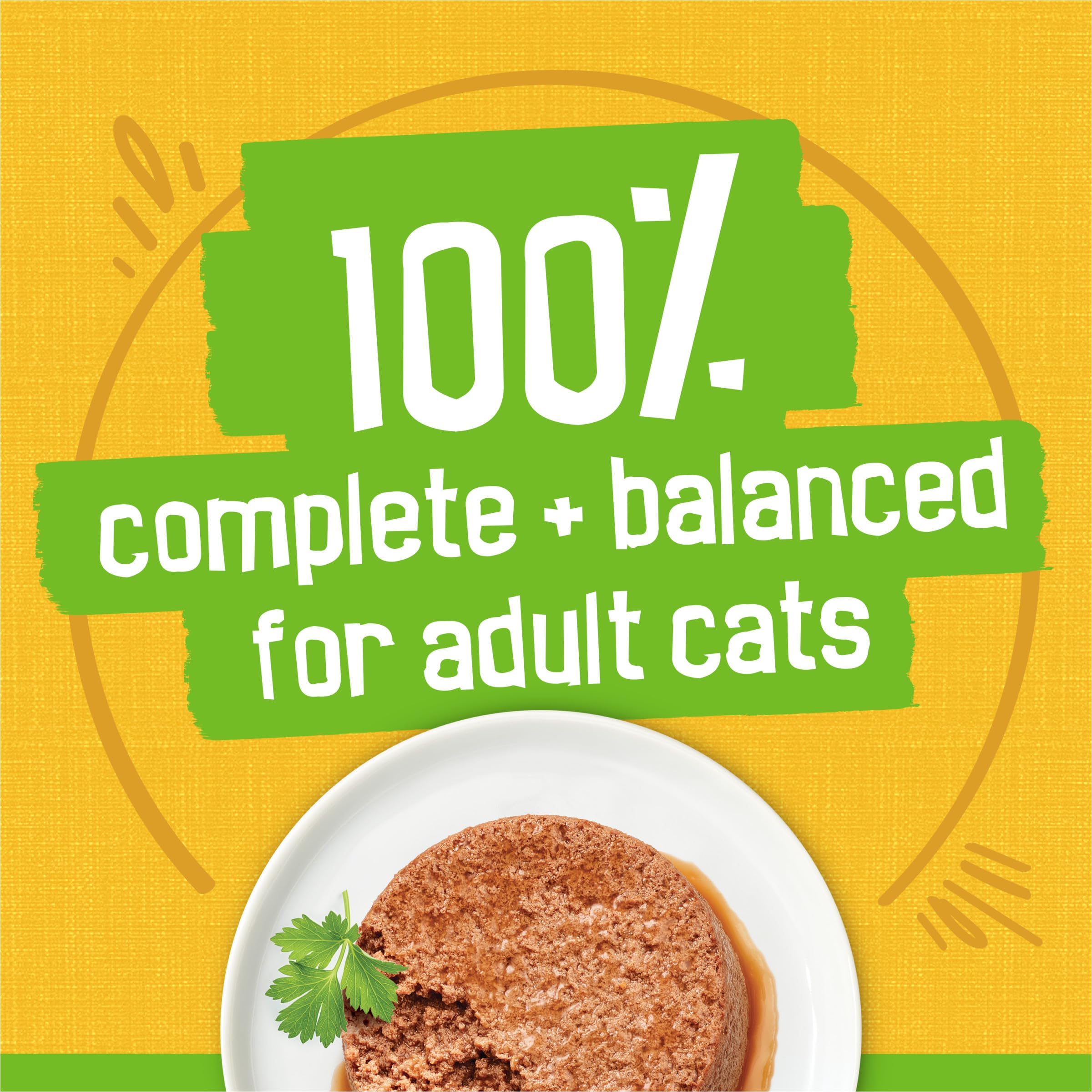 Texture pâte Friskies Country Style Dinner, repas complet pour chats adultes.