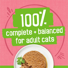 Friskies Pâté Saumon offre une nutrition équilibrée pour chats adultes et en croissance.