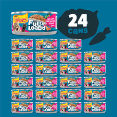 Morceaux de saumon et légumes dans Friskies Plein Charge, sauce appétissante
