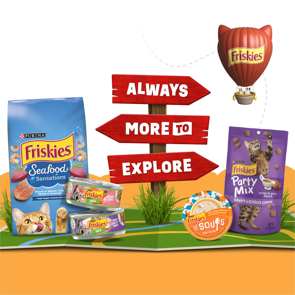 Friskies Poulet Favoris accompagnement chat: facile à ajouter au repas