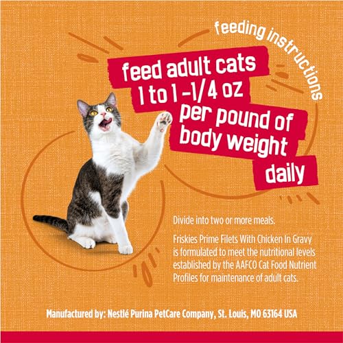 Friskies poulet en sauce — filets savoureux pour varier les repas du chat.
