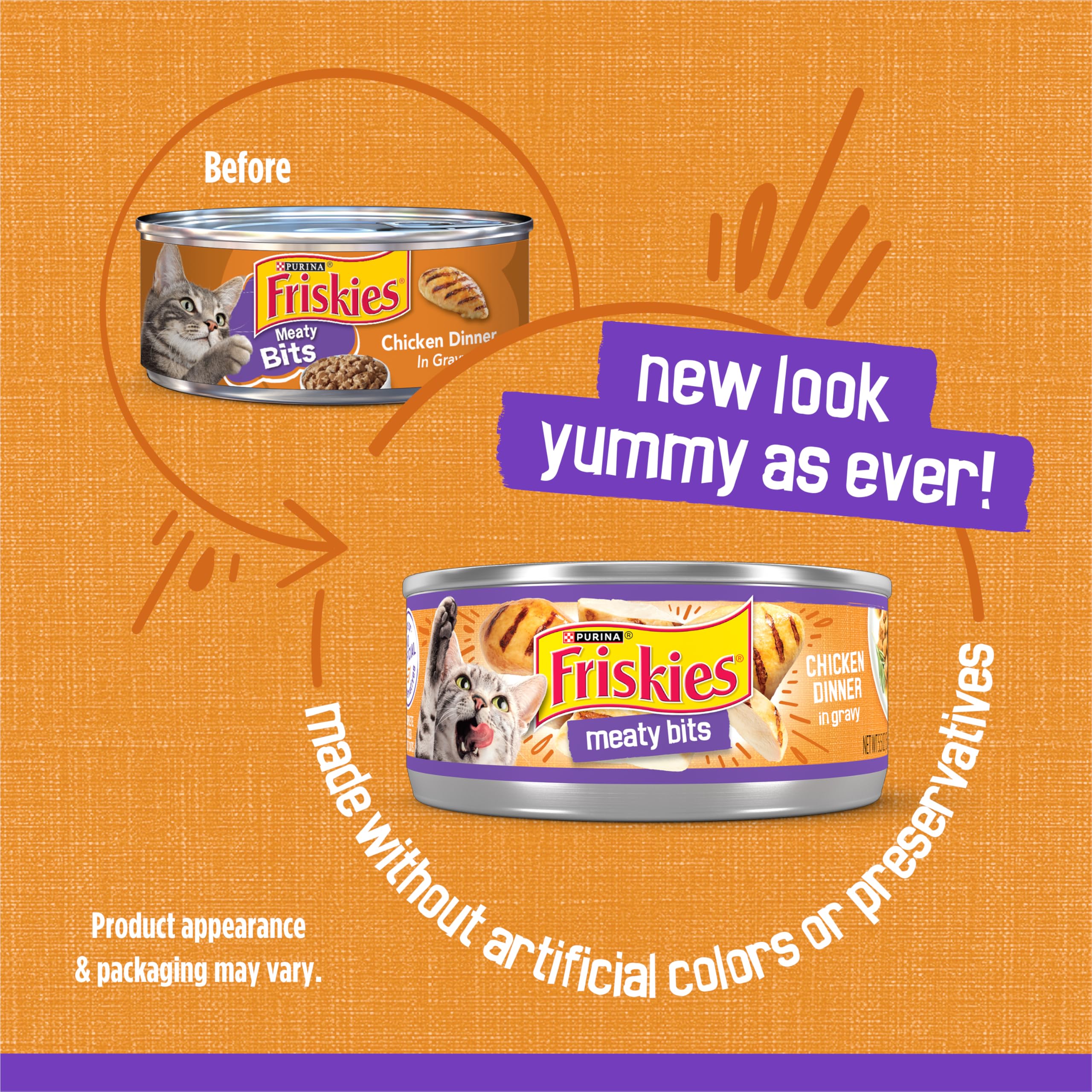 Morceaux de poulet tendres Friskies avec sauce appétissante dans un bol