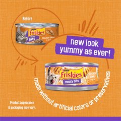 Morceaux de poulet tendres Friskies avec sauce appétissante dans un bol