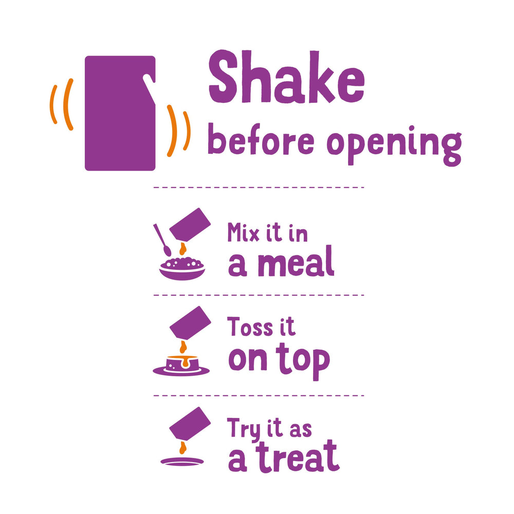 Friskies purée au poulet Lil’ Shakes, parfait pour agrémenter les repas.