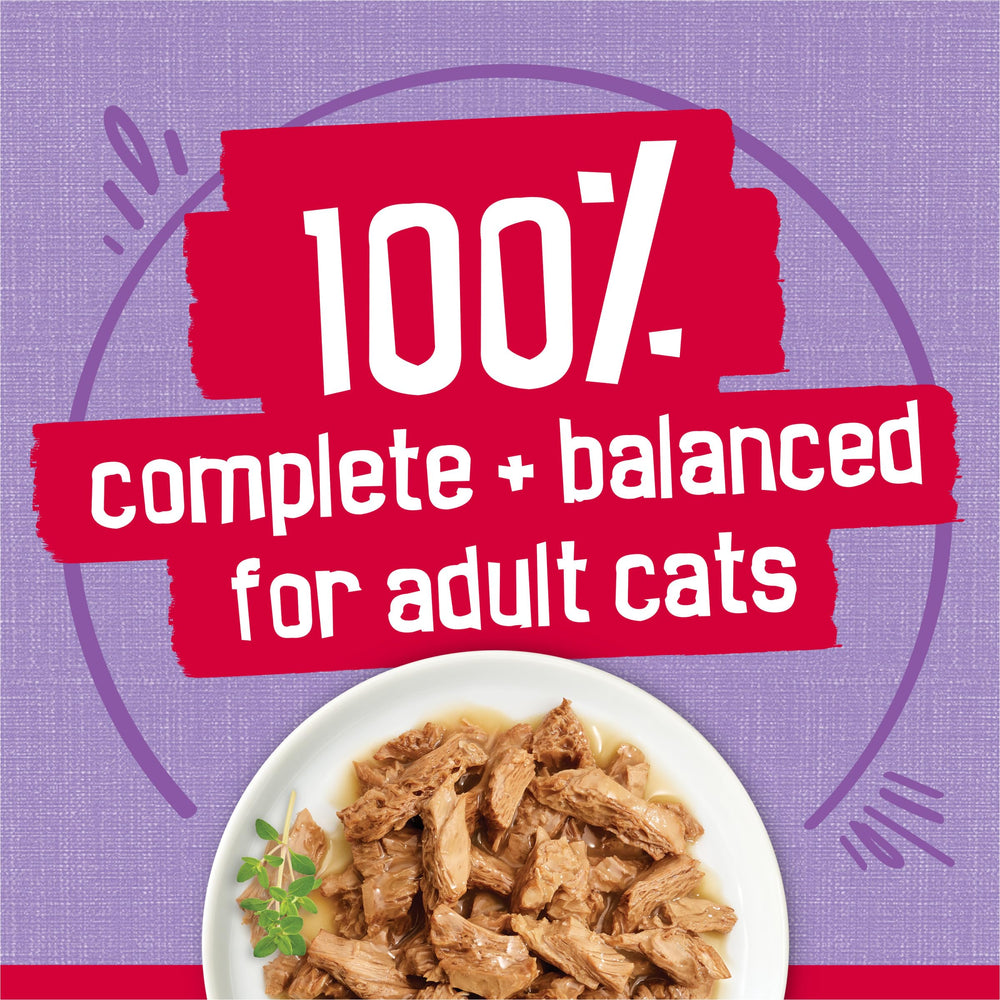 Friskies Prime Filets Dinde Diner nutrition équilibrée pour adultes actifs.