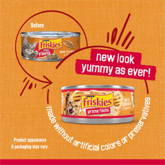 Friskies Prime Filets poulet en sauce — texture tendre idéale pour repas quotidien.