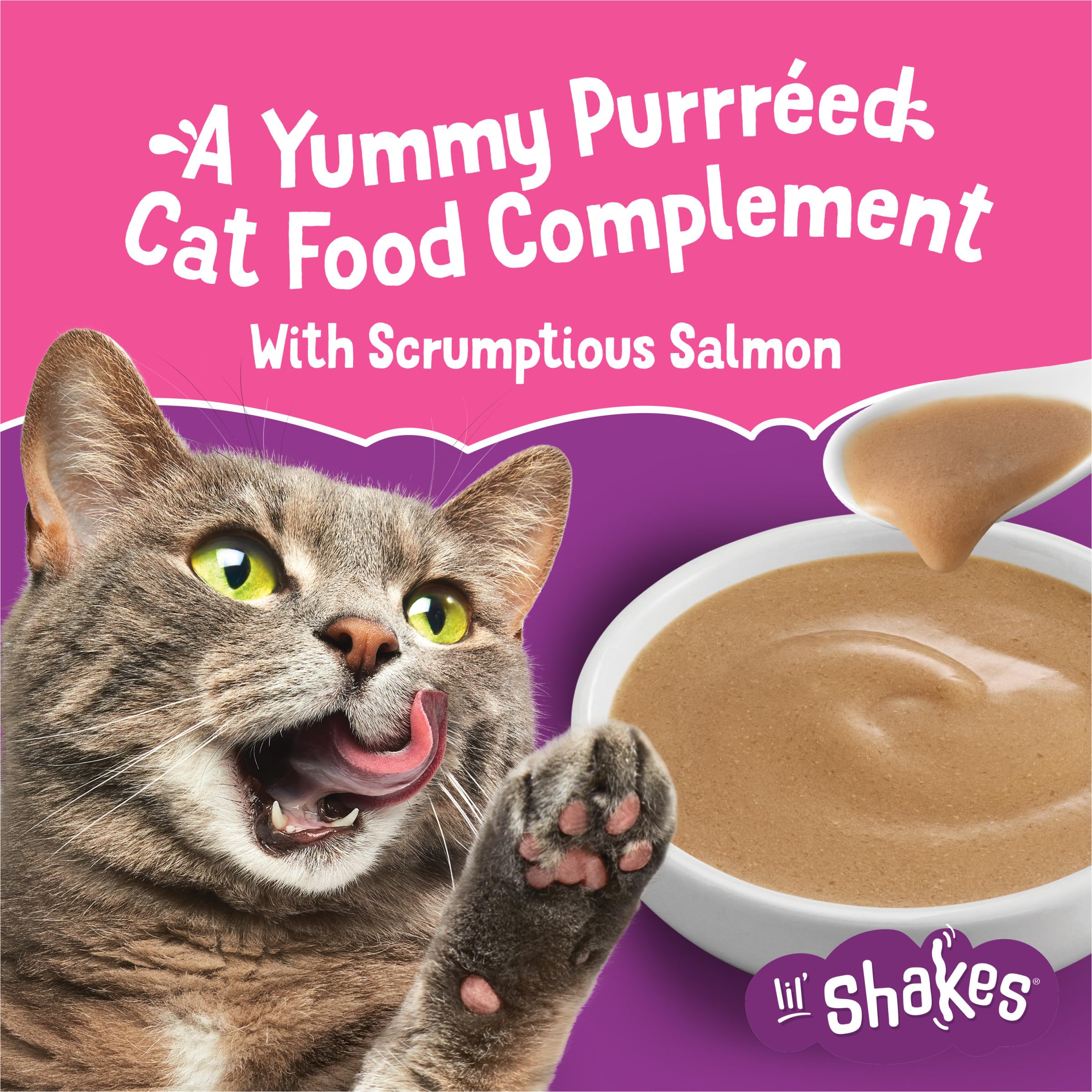 Purée Friskies saumon: texture veloutée idéale pour une dégustation.