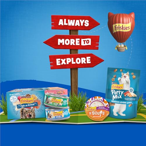 Friskies Purina nutrition adaptée à tous les stades de vie.