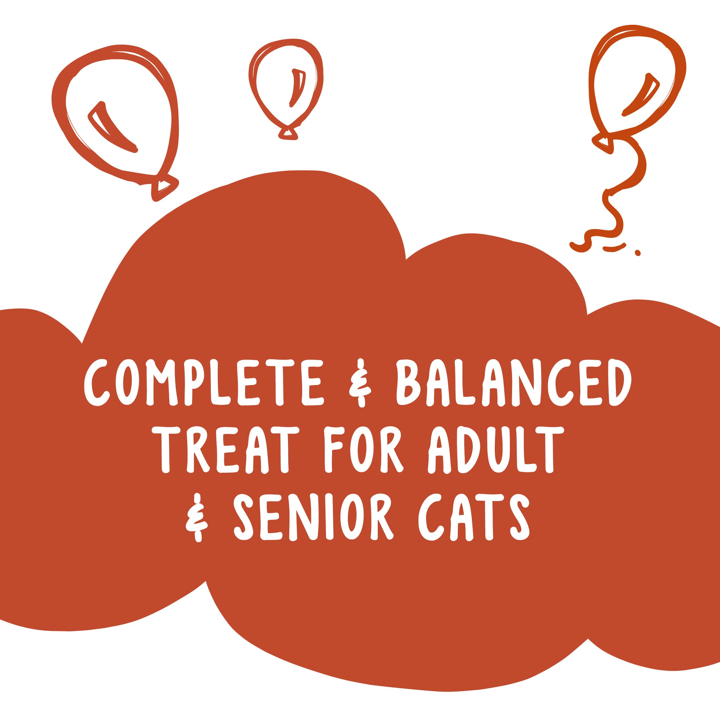 Friskies Purina Party Mix – formes ludiques faciles à manipuler par les pattes.