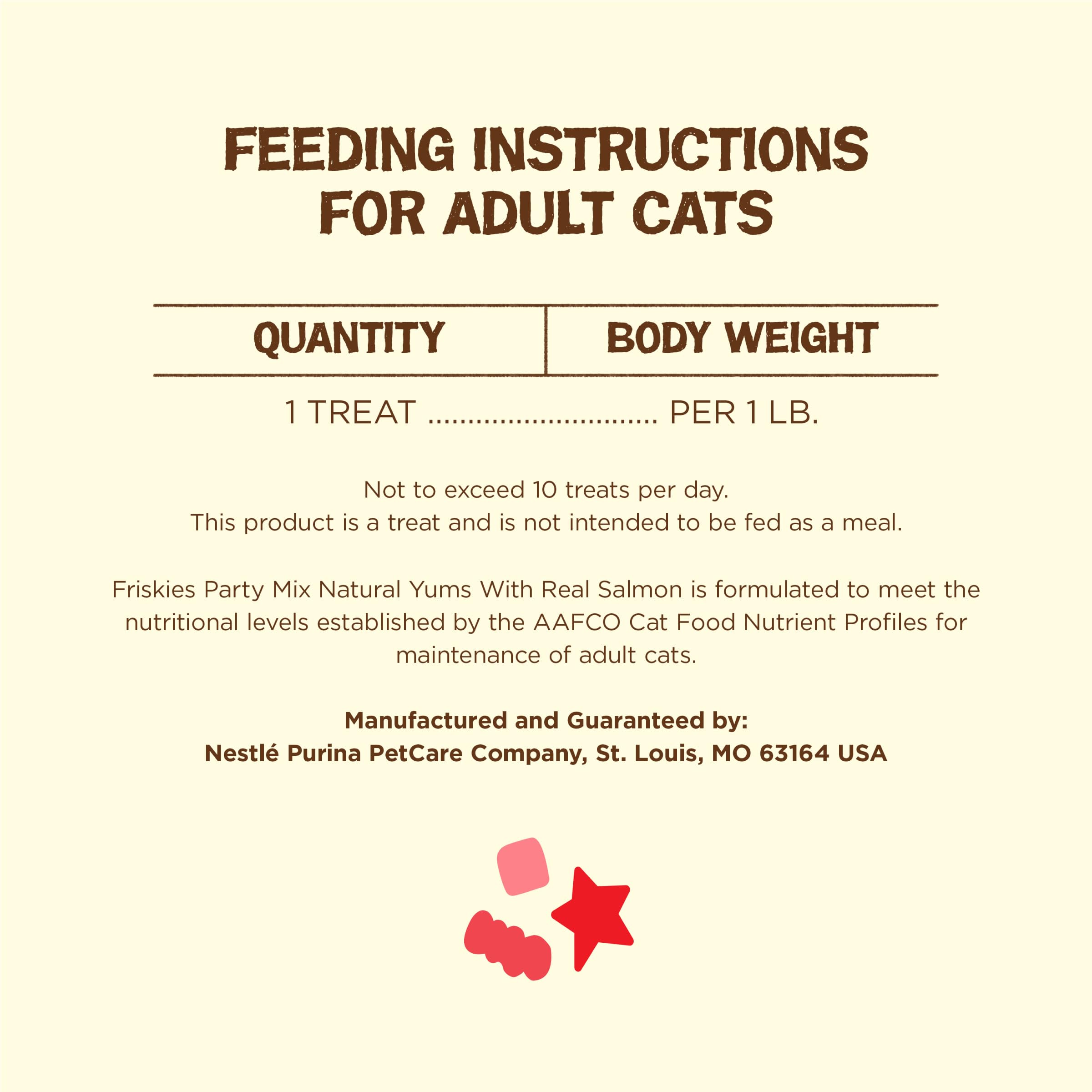 Friskies Party Mix Natural Yums encas quotidien pour votre chat.