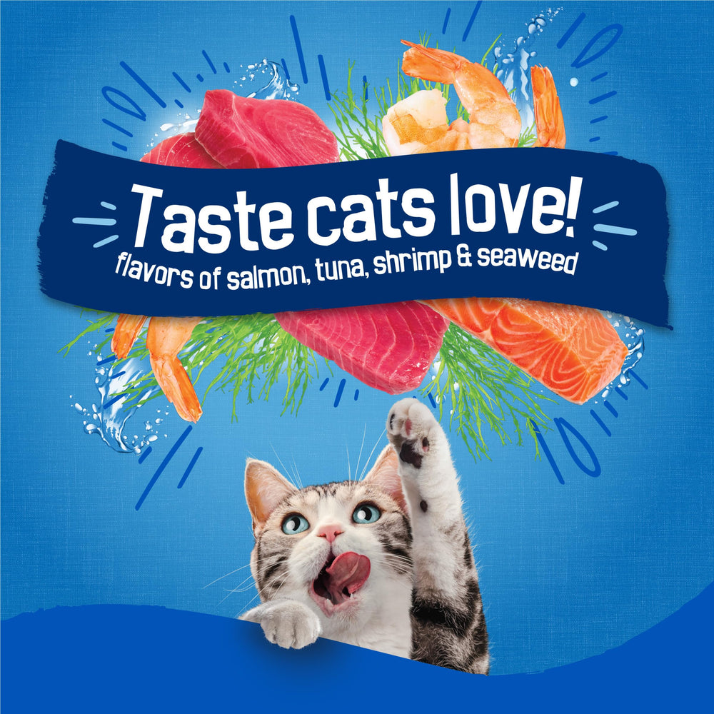 Friskies Purina texture croquante des croquettes offrant une mastication satisfaisante.