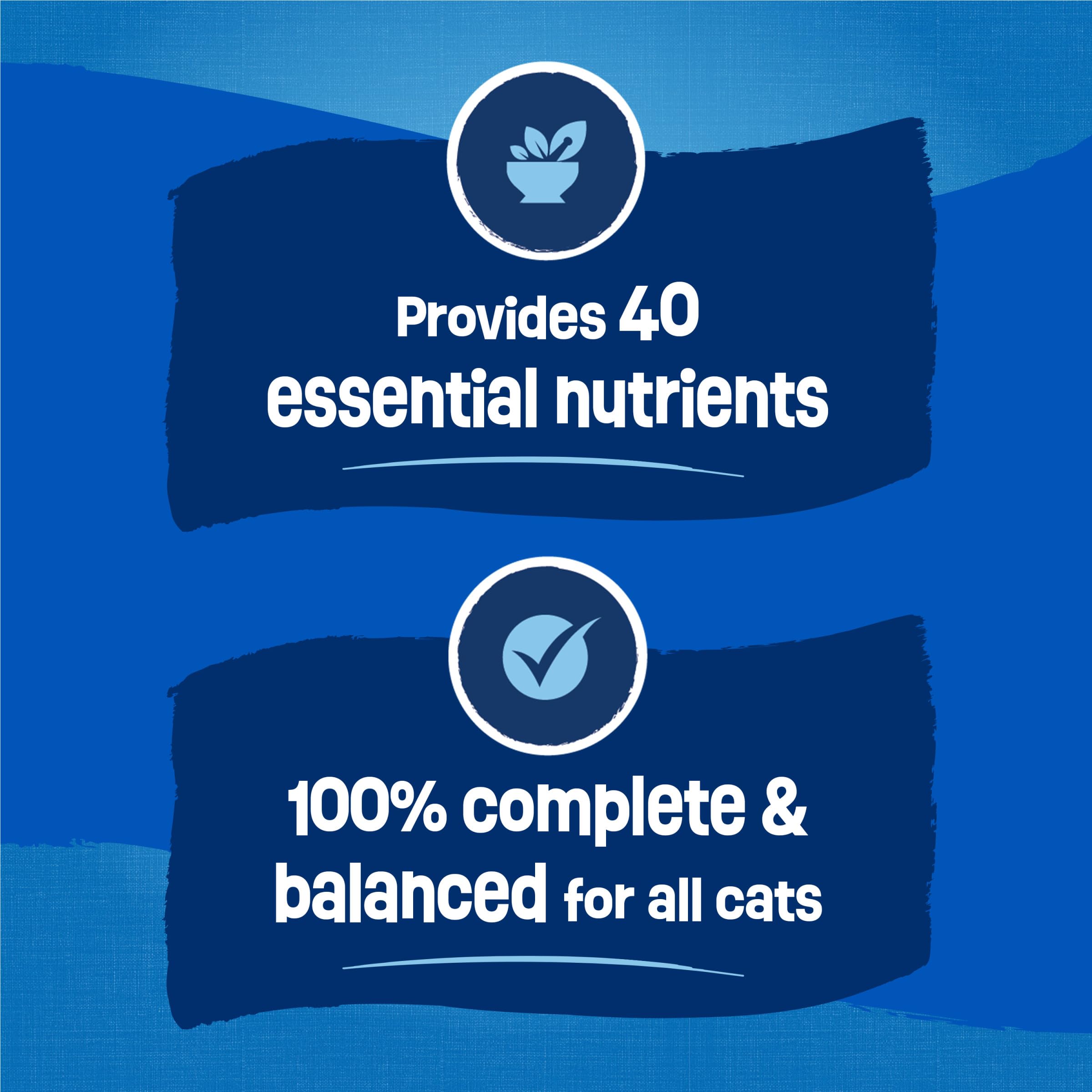 Friskies Purina vitamines et taurine soutiennent la vision et la vitalité.