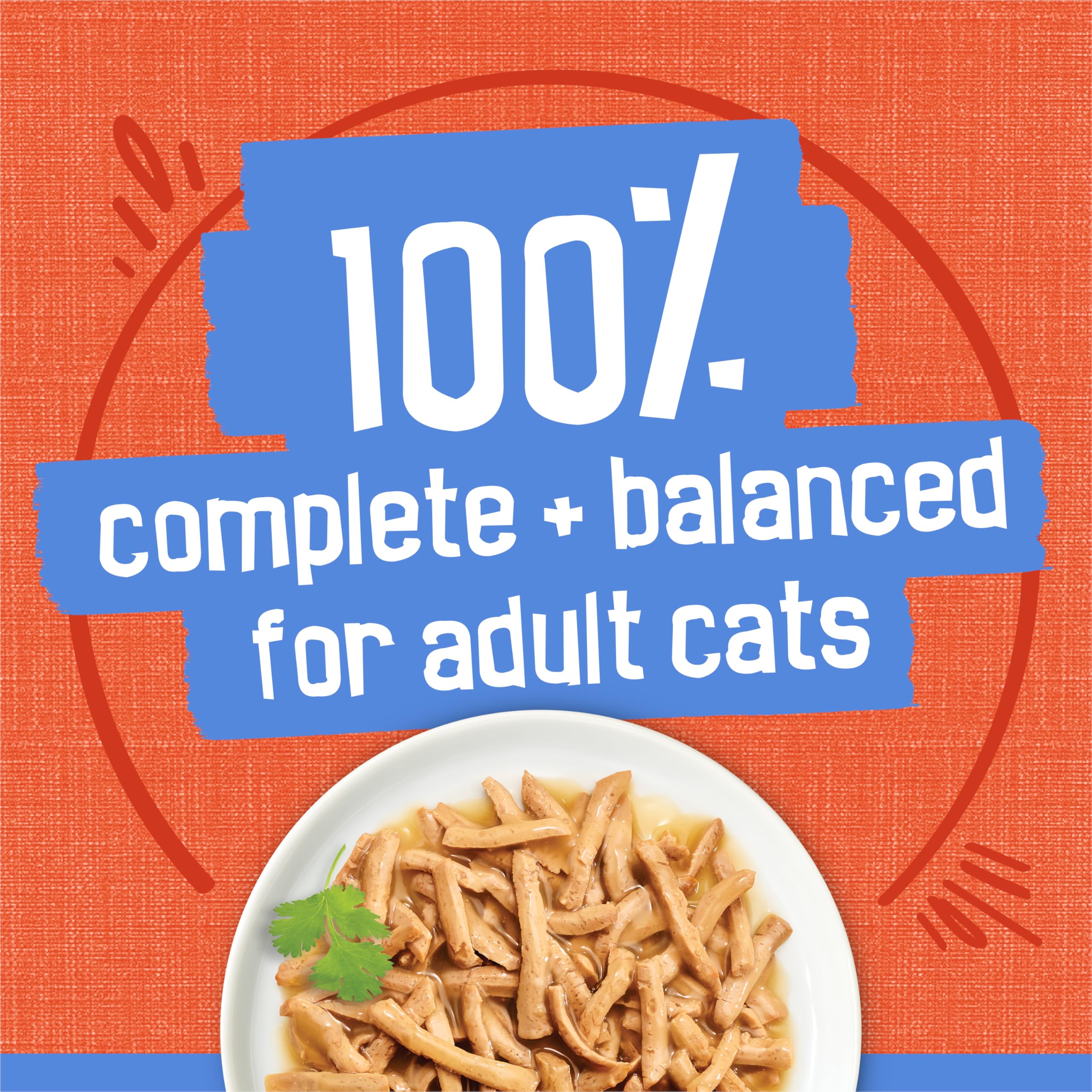 Friskies Shreds: sans colorants ni conservateurs artificiels.