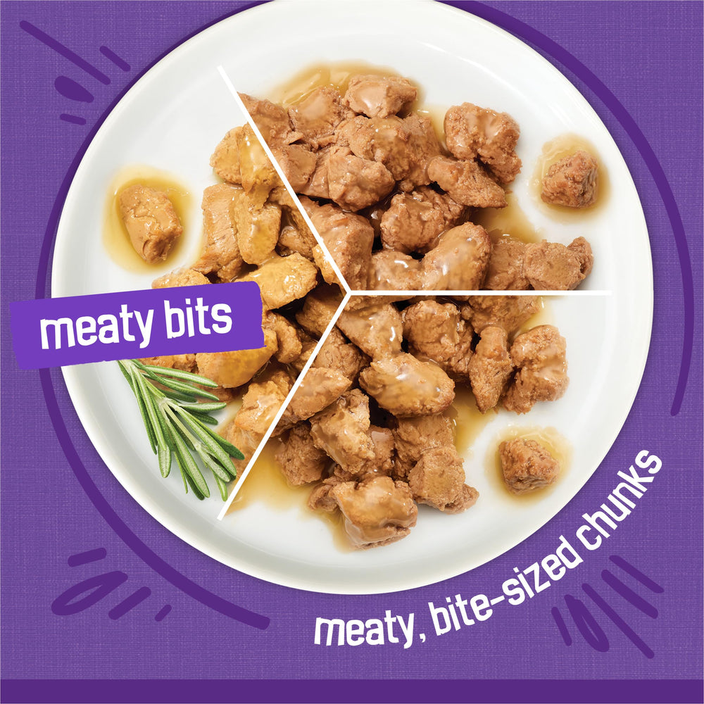 Friskies Boîte Bœuf – Saveur robuste et texture agréable.