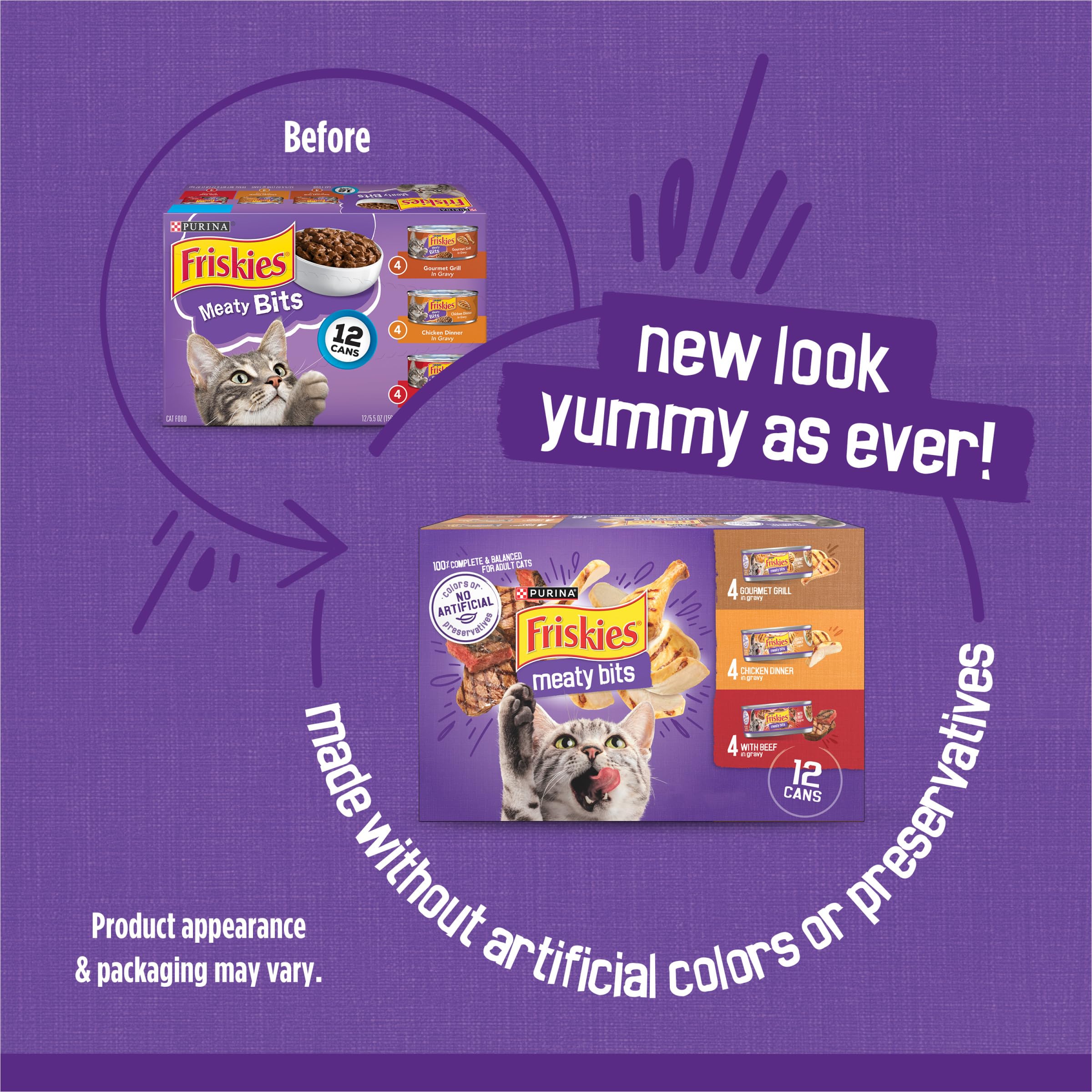 Friskies Sauce Savoureuse – Morceaux Tendres et sauce appétissante, stimulation de l'appétit.