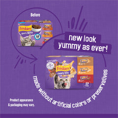 Friskies Sauce Savoureuse – Morceaux Tendres et sauce appétissante, stimulation de l'appétit.