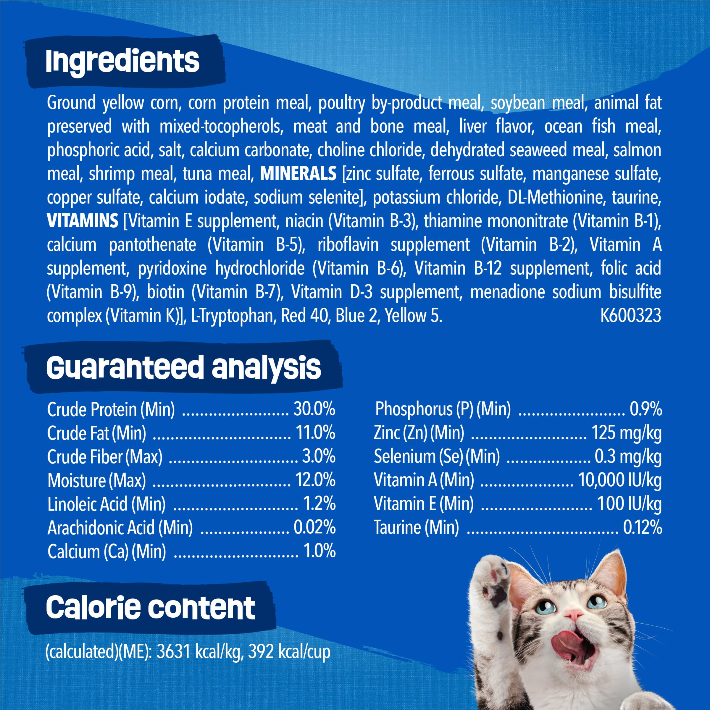 Friskies Saveurs Fruits de Mer texture équilibrée pour toute la vie féline.
