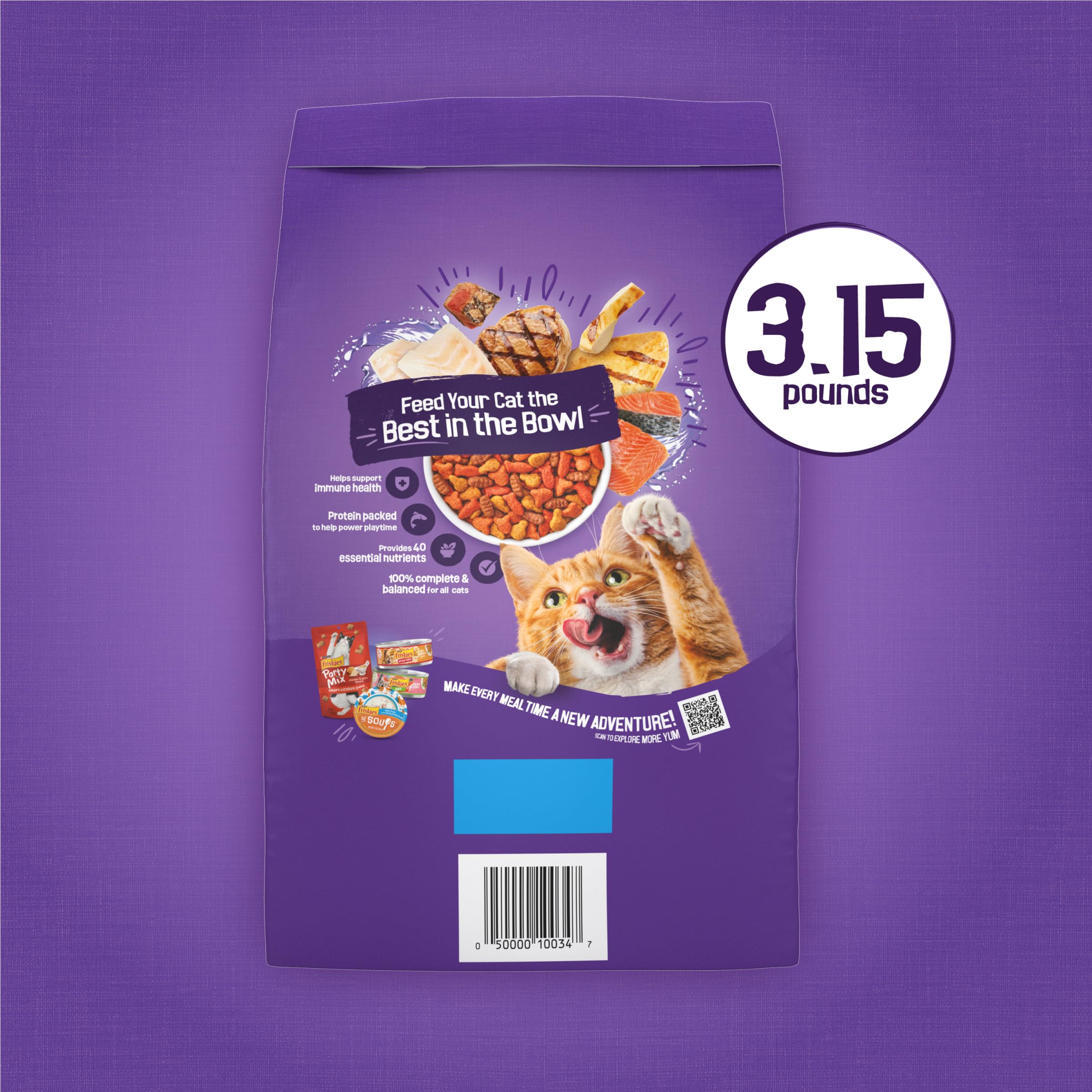 Friskies Surfin Turfin sante-poil-peau — nutriments essentiels pour pelage et peau.