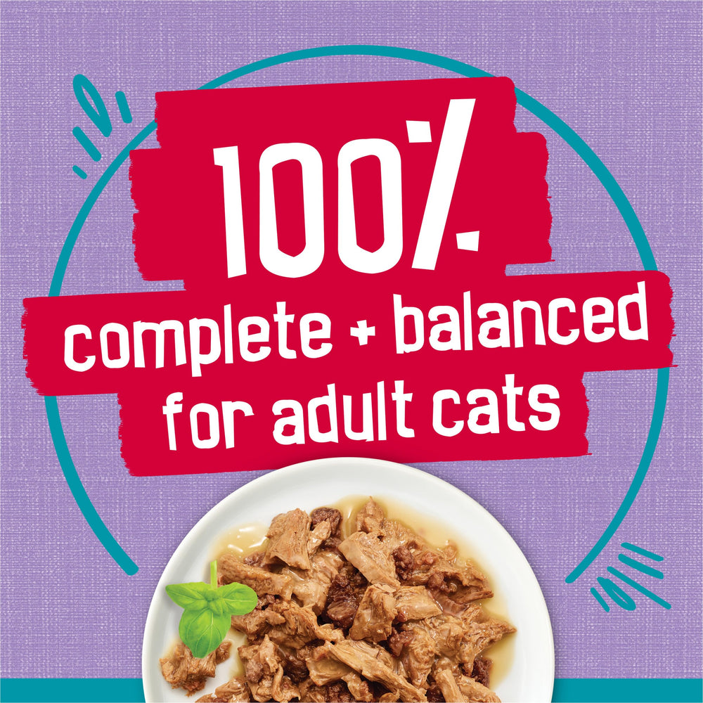Emballage recyclable des boîtes Friskies Tasty Treasures