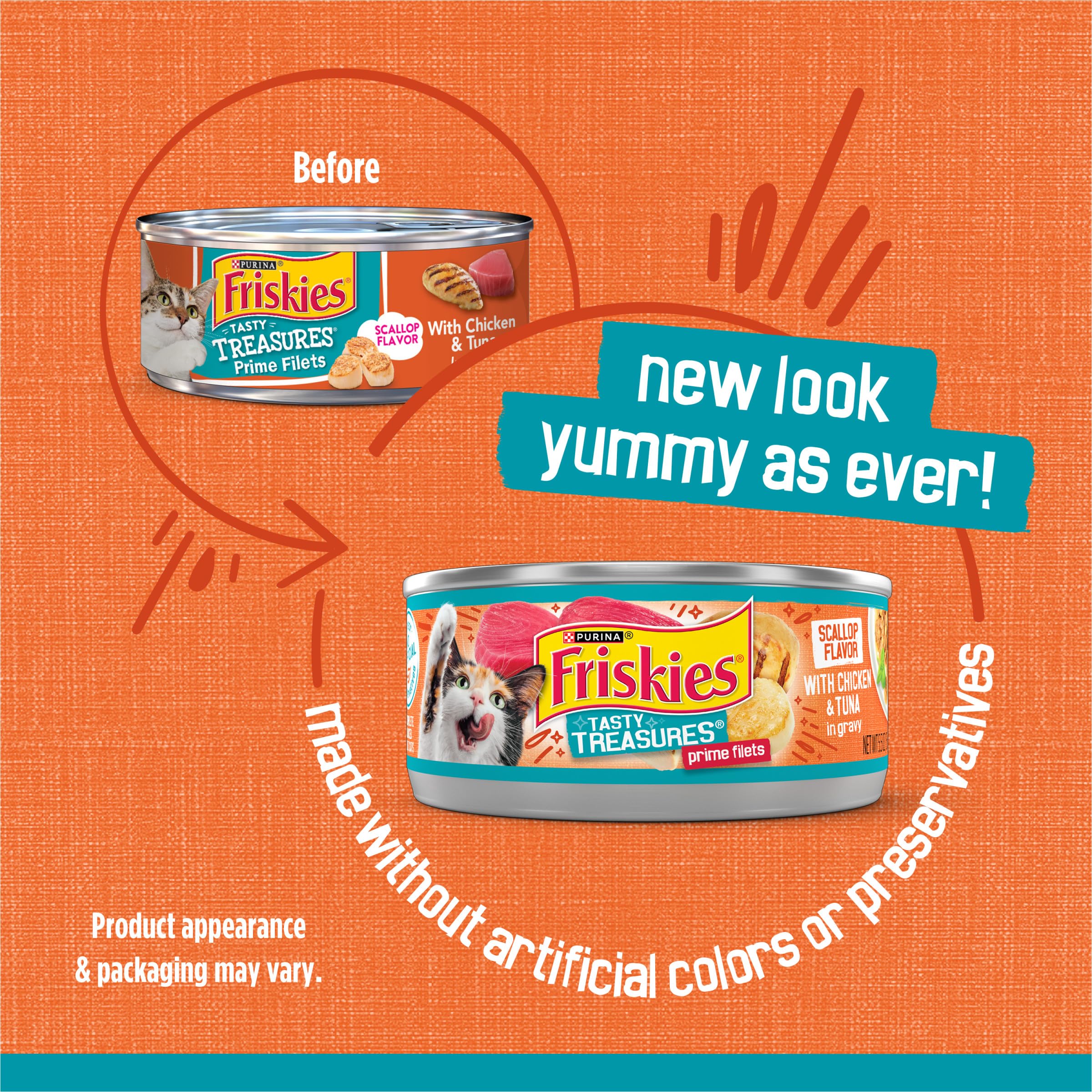 Morceaux tendres de poulet et thon en sauce pour chat Friskies