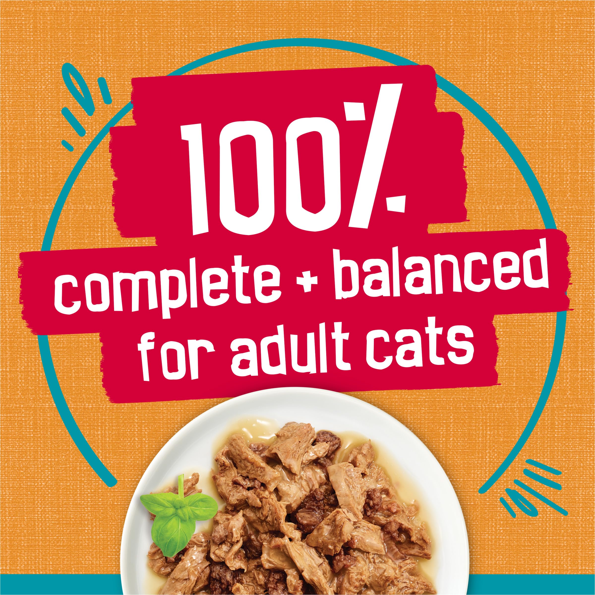 Friskies Tasty Treasures texture humide adaptée au repas quotidien.