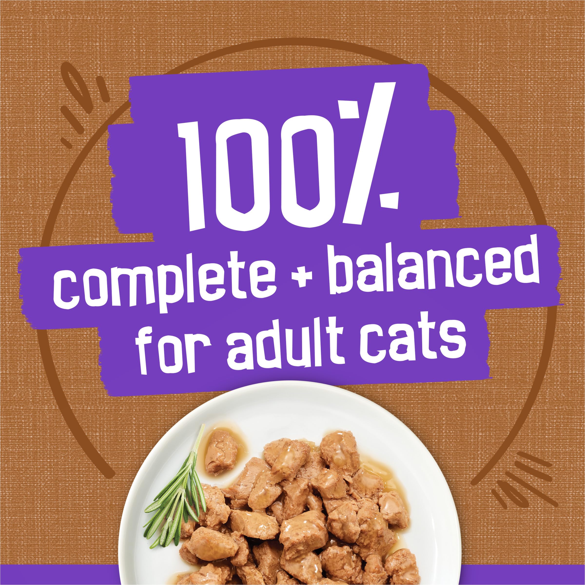 Morceaux de poulet tendres dans une sauce riche pour le chat.