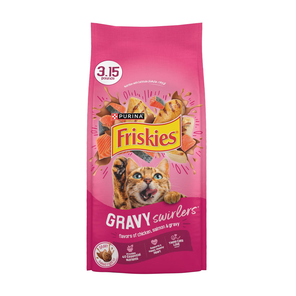 Friskies tourbillons-sauce poulet-saumon: stimulation de l'appétit au bol