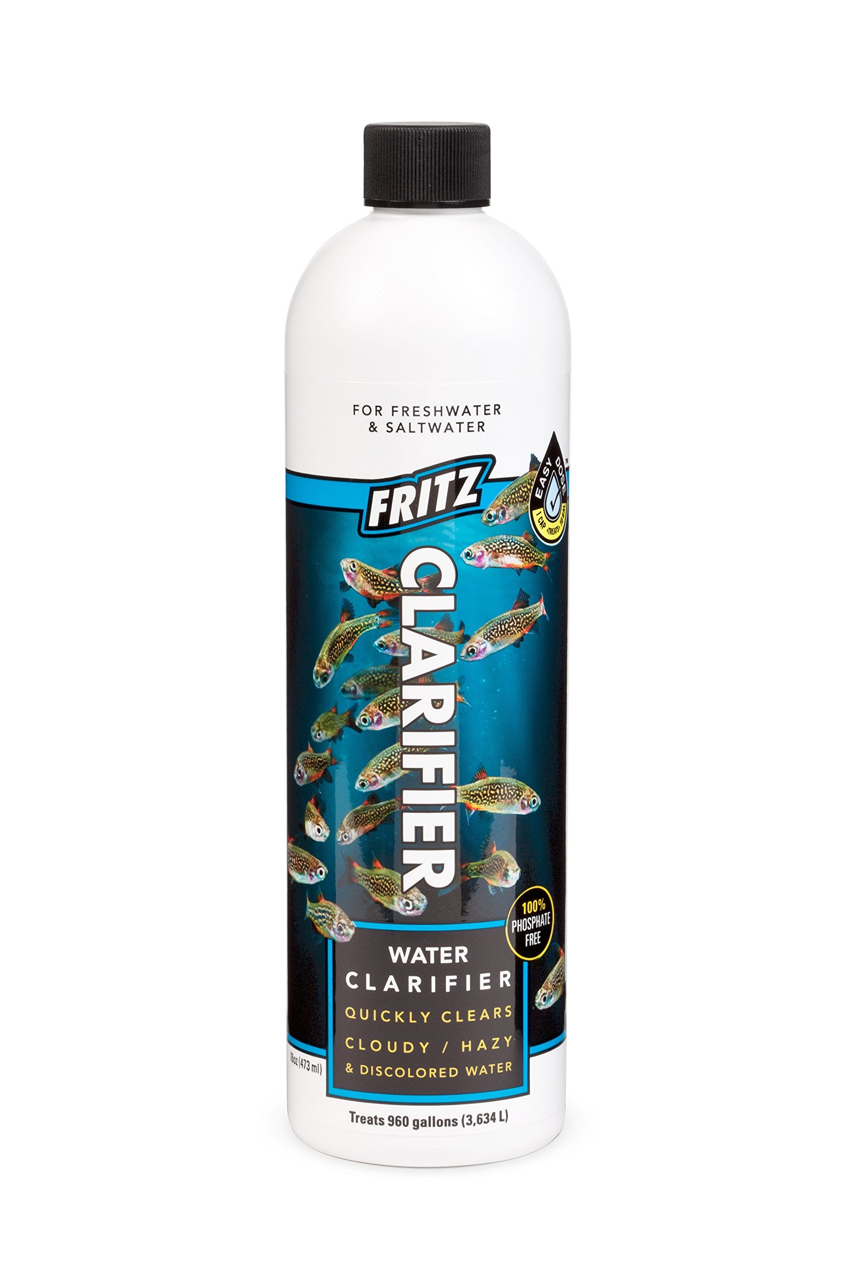 Fritz Aquatics Clarificateur d’eau – bouteille prête à l’emploi, pour une eau limpide sans altérer la filtration.