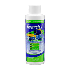 Bouteille Fritz Mardel CopperSafe prête au traitement des parasites des poissons.