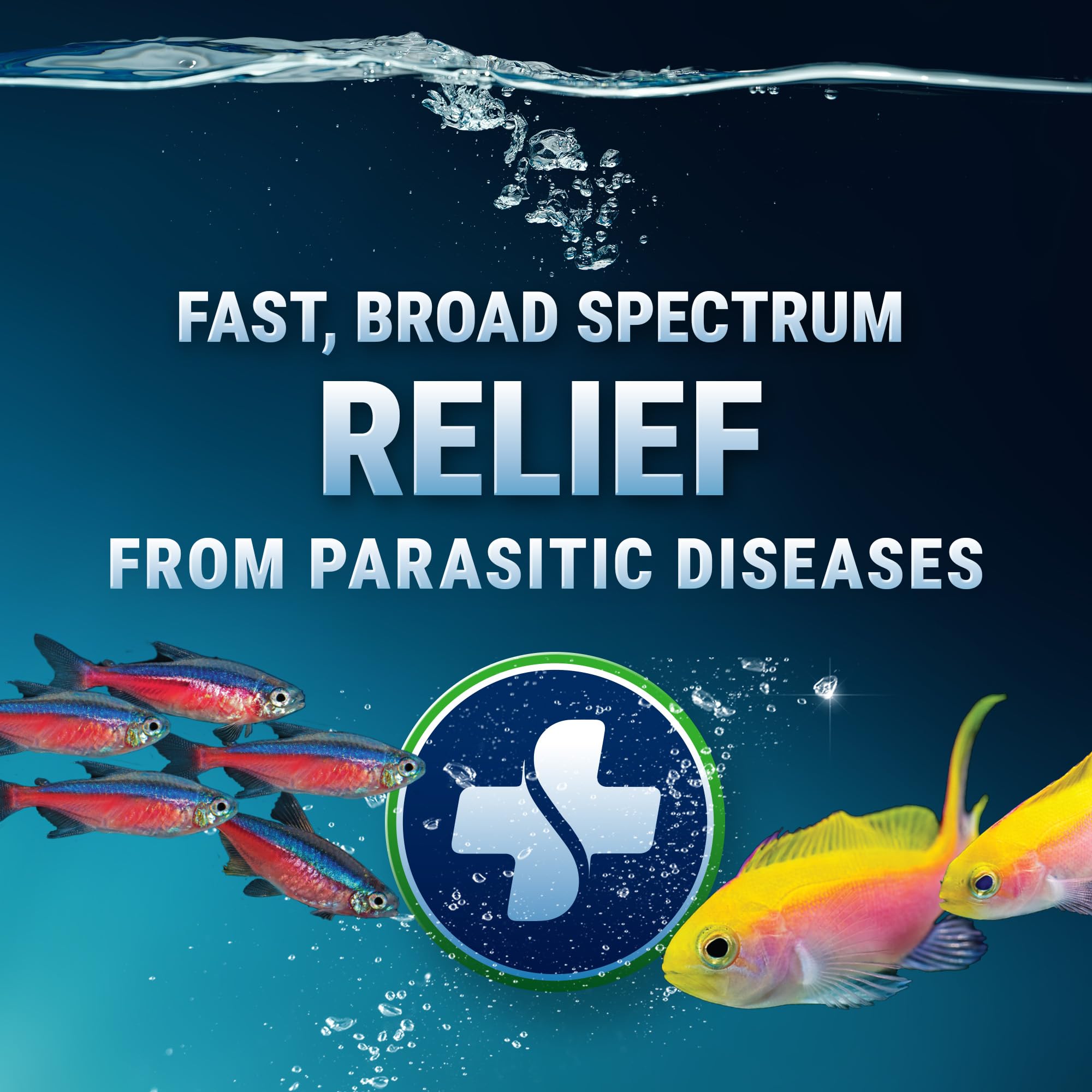 Sachets-dose ParaCleanse prémesurés facilitant l’application dans l’aquarium.