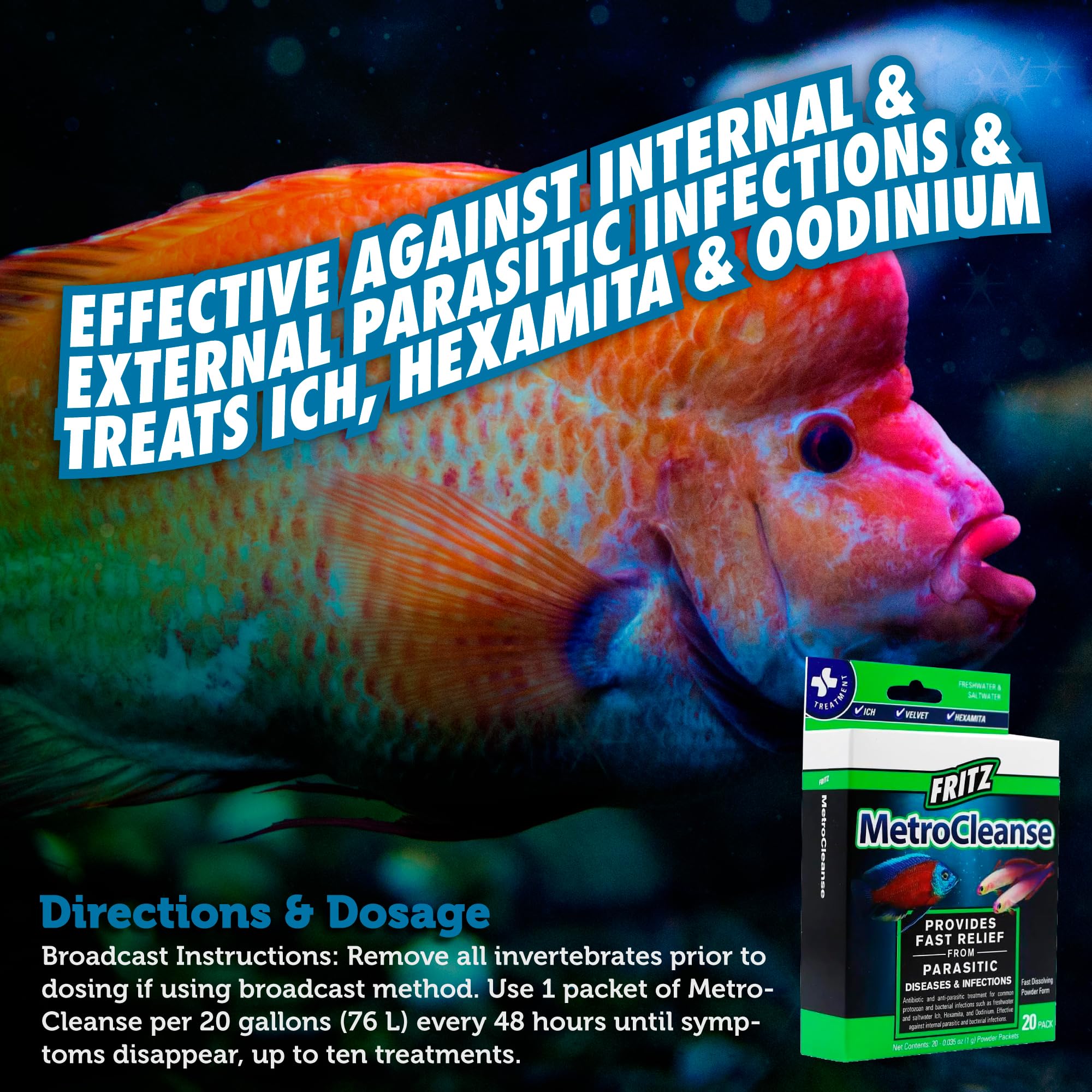 Fritz MetroCleanse utilisation aquarium facile et sûre.