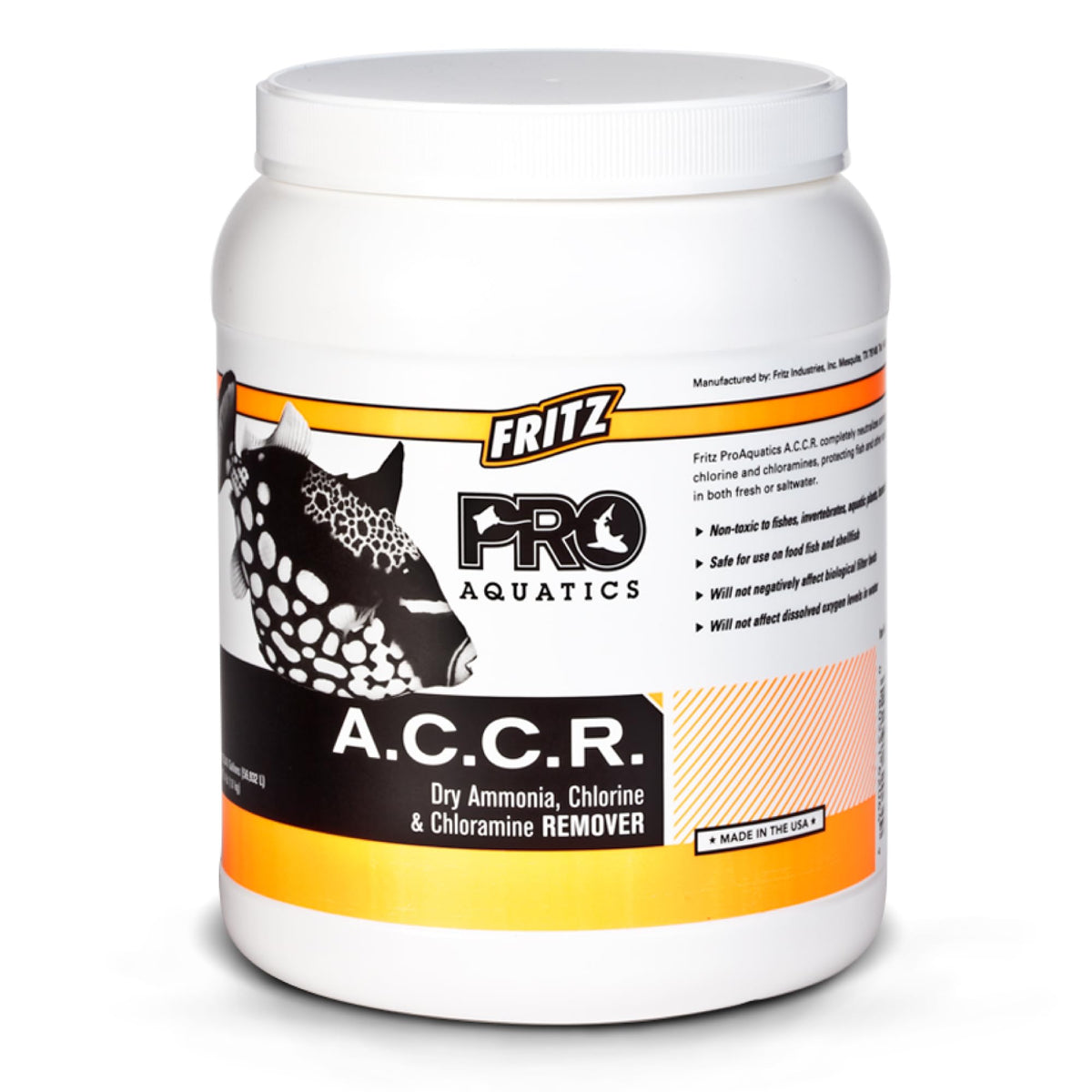 Fritz PRO A.C.C.R. neutralise rapidement l’ammoniaque dans l’eau.