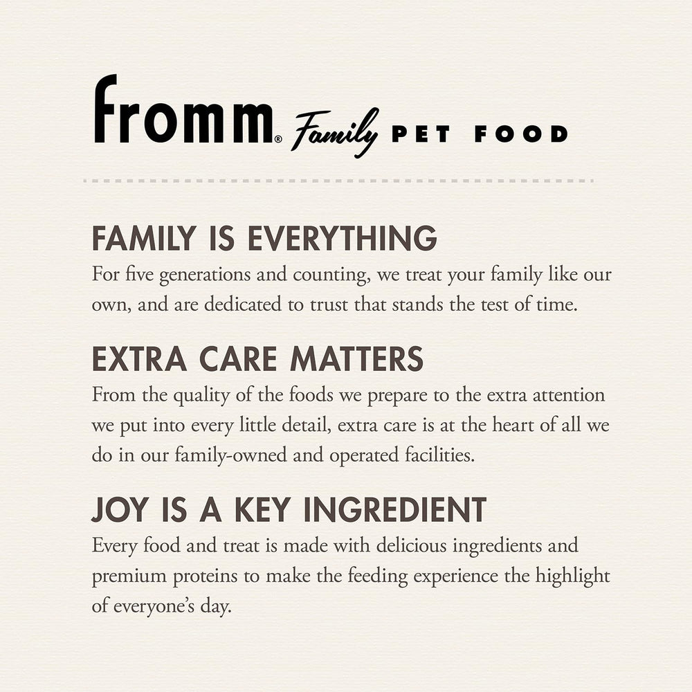 Fromm Crunchy Os emballage pratique refermable – facile à transporter et stocker.