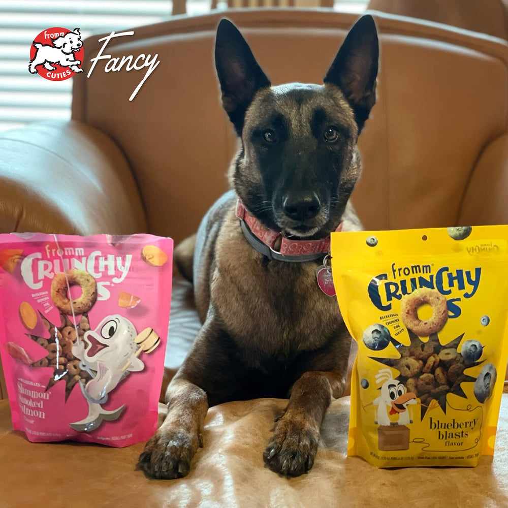 Convient pour entraînement et récompense, friandises Fromm Crunchy Os.