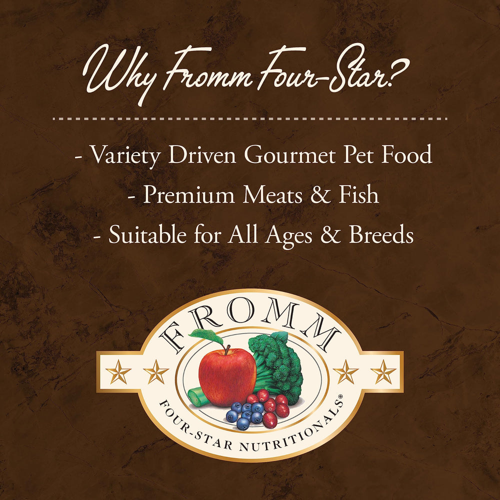Fromm Four-Star probiotiques intégrés, soutien potentiel au bien-être digestif.