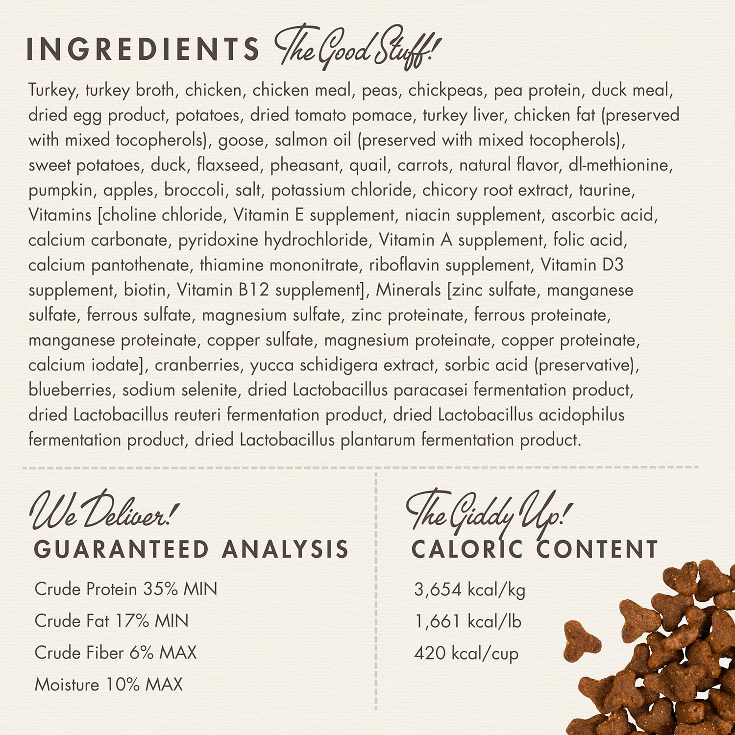 Fromm Four-Star Nutritionals, protéines de haute qualité dinde et canard, goût riche.