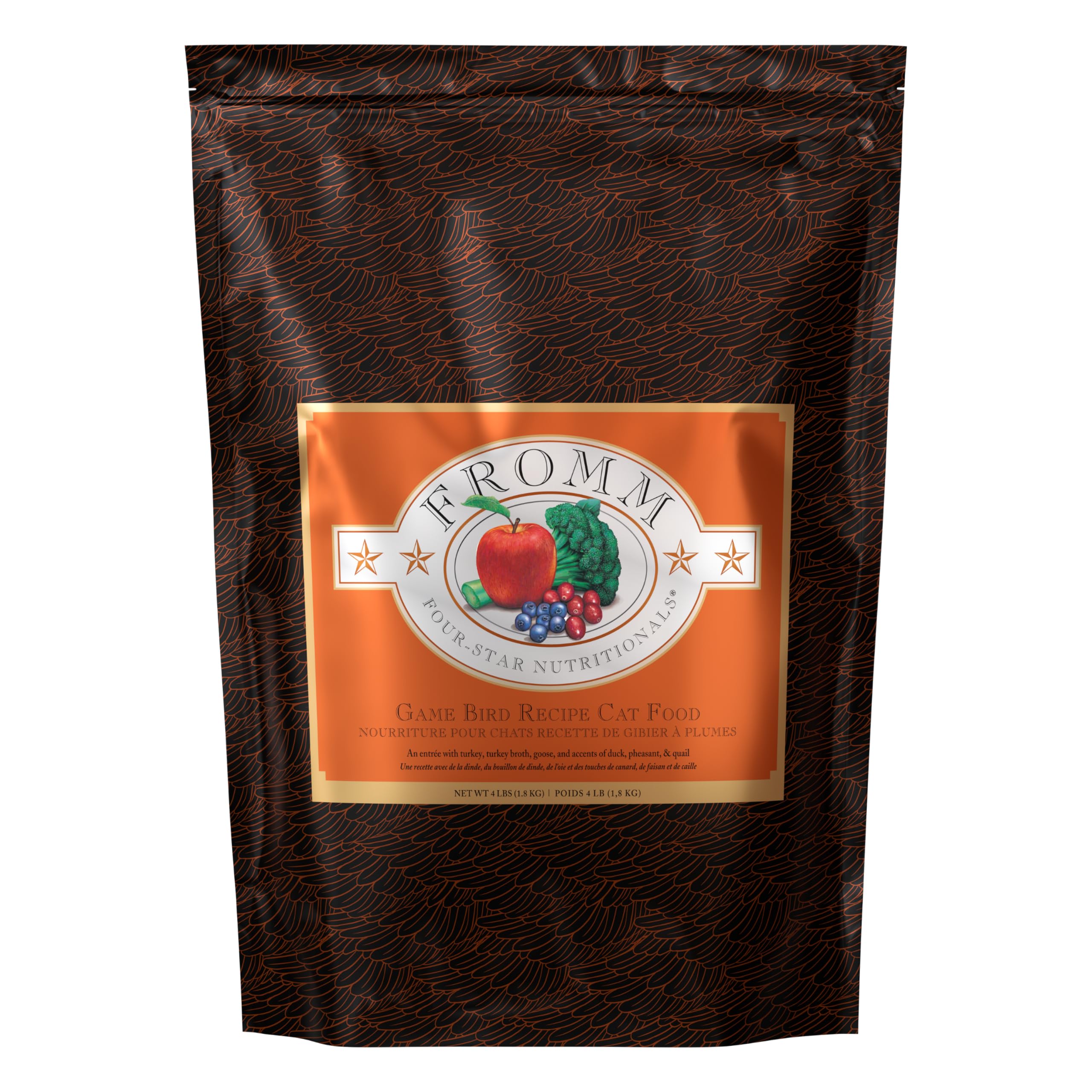 Fromm Four-Star Nutritionals, sac croquettes dinde, repas savoureux pour chats actifs.