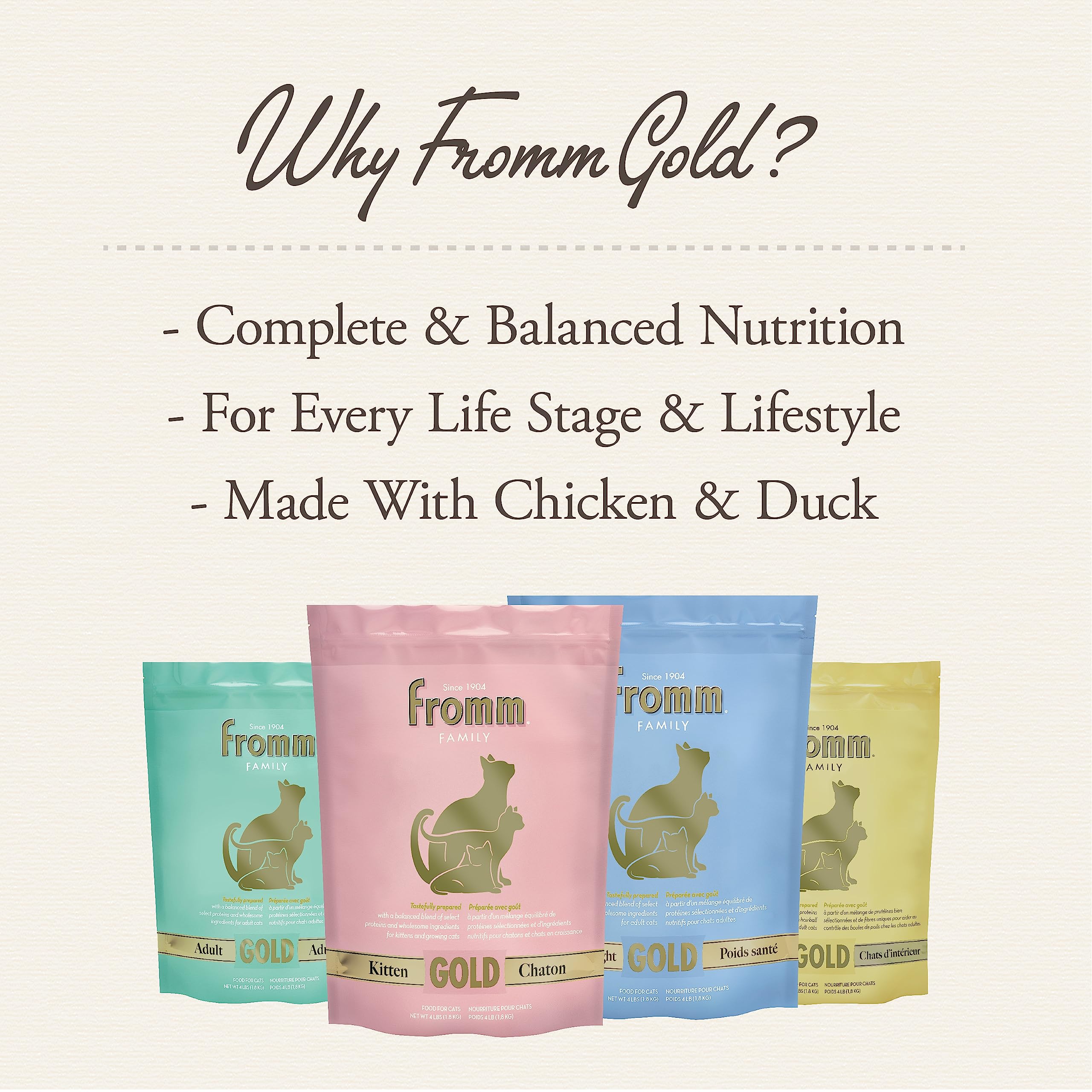 Image d emballage Fromm 4 lb pour chat
