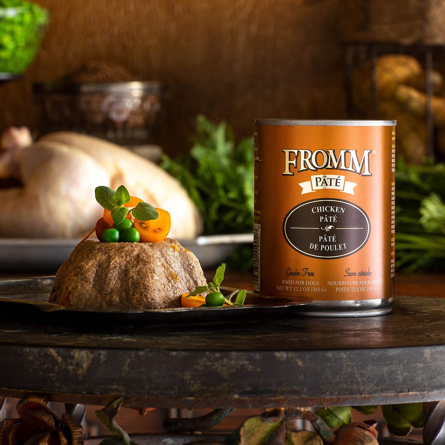 Fromm Pâté Chien Poulet – Texture pâte, facile à servir au chien.