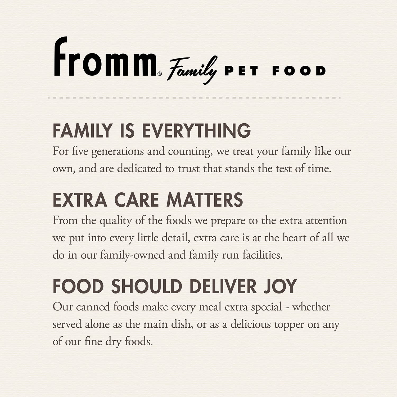 Fromm Pâté, qualité familiale et origine du Wisconsin