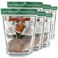 Front Porch Pets Chewz patates douces, pack 6, friandise naturelle et pratique pour chiens.