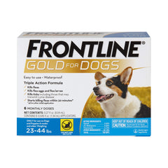 Frontline Gold – boîte pack6 visible, protection puces et tiques pour chien.