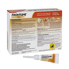 Emballage Frontline Gold pack 6 pour petit chien, pratique à ranger.
